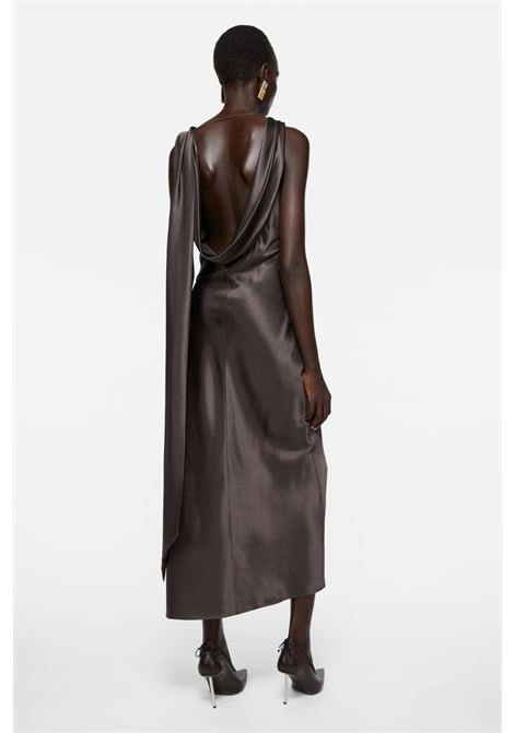 abito satin donna grafite ACNE STUDIOS | A20841BZG